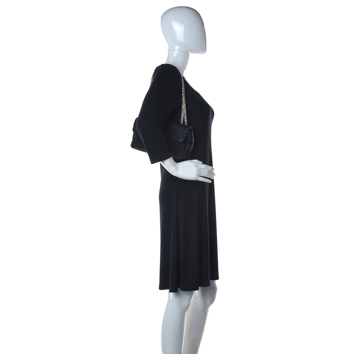 Fabric Mademoiselle East West Flap Black