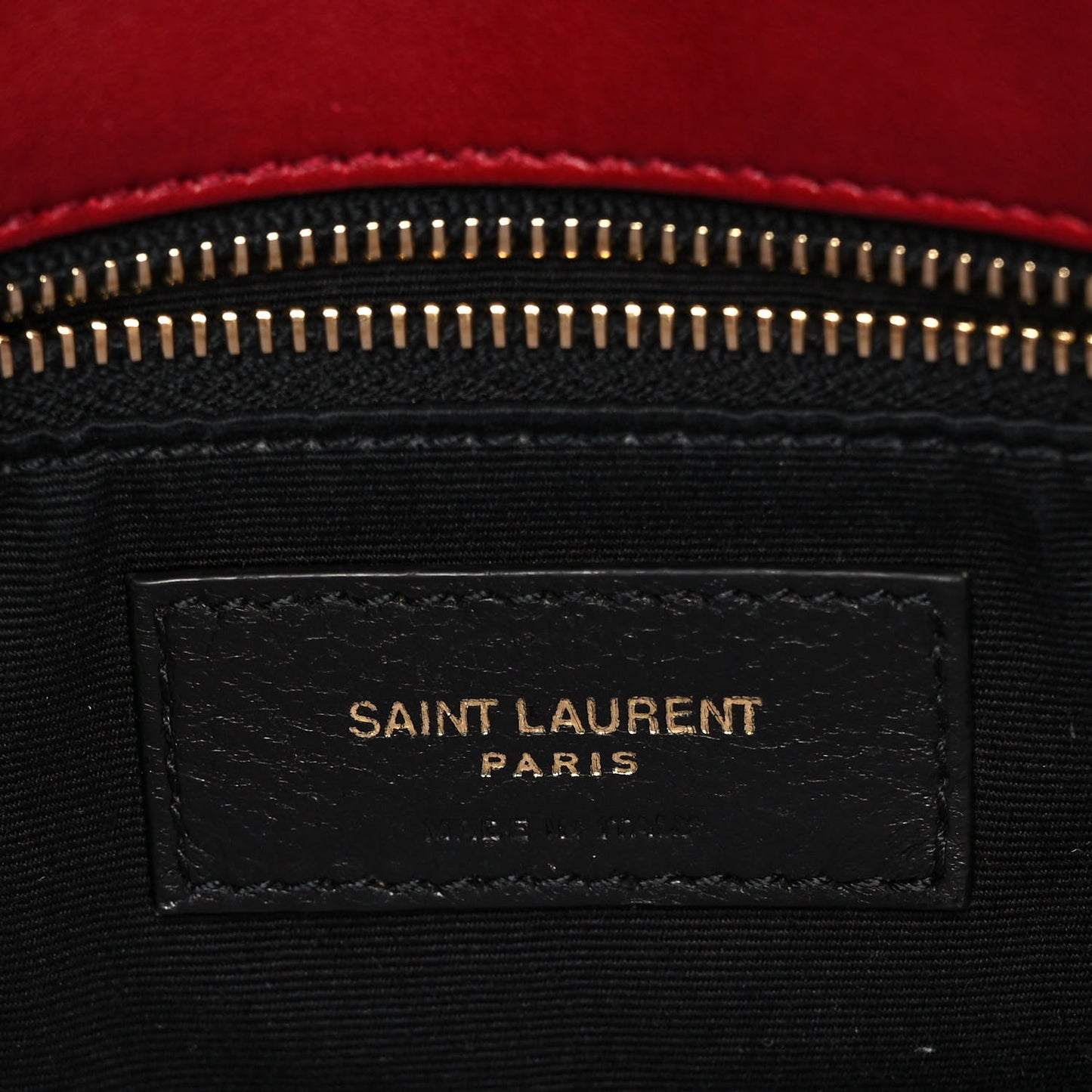 Lambskin Quilted Small Loulou Puffer Monogram Chain Satchel Red