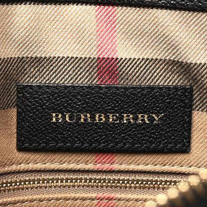 Burberry Soft Grain Calfskin House Check Small Helmsley Crossbody Black 6 of 14