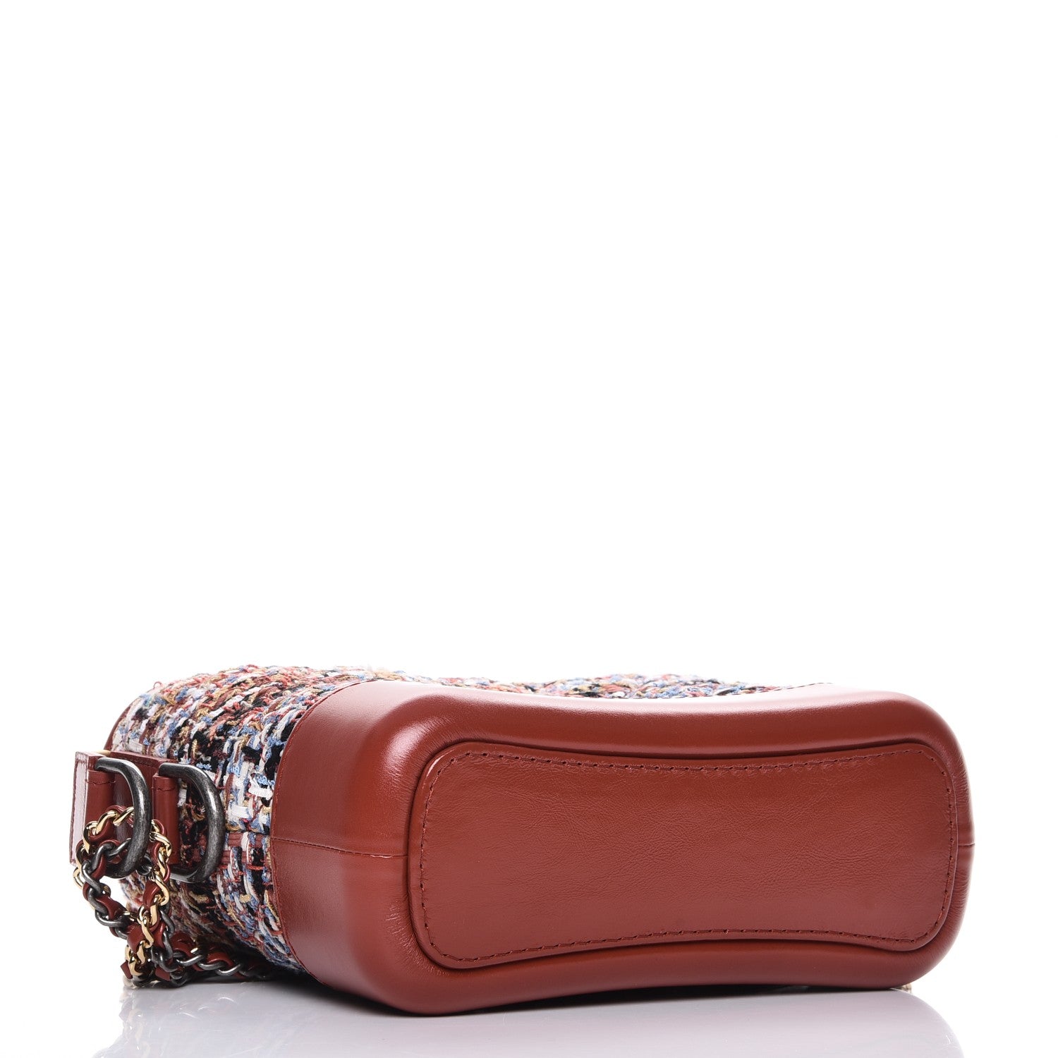 Chanel Tweed Calfskin Small Gabrielle Hobo Brown 4 of 8