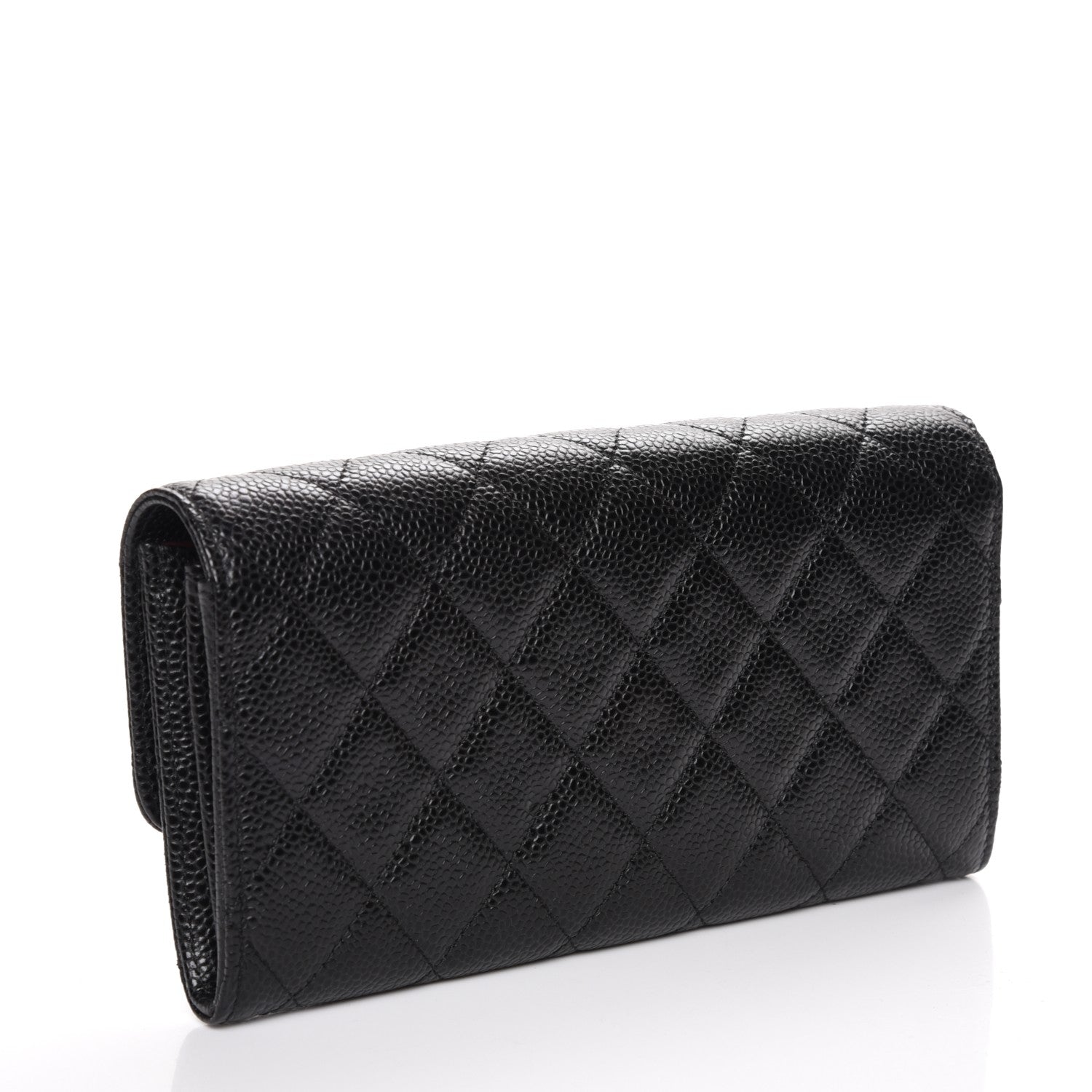 Chanel Caviar Quilted Large Flap Wallet Black 3 of 8