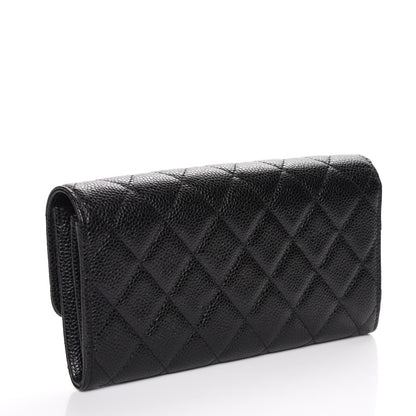 Chanel Caviar Quilted Large Flap Wallet Black 3 of 8