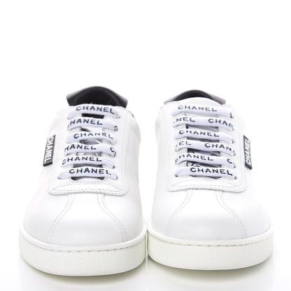 Chanel Calfskin CC Sneakers 37 White 2 of 10