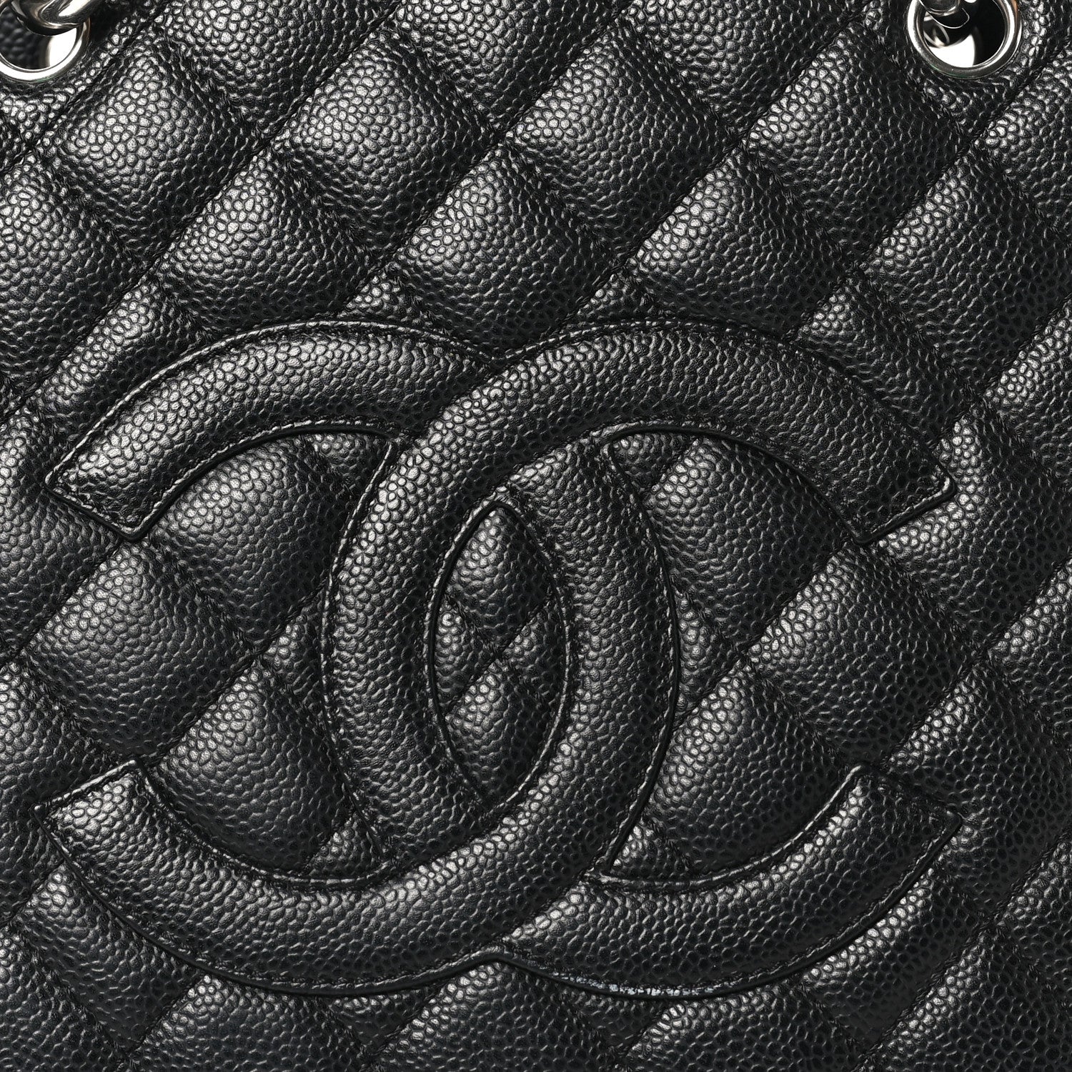 Chanel Caviar Quilted Grand Shopping Tote GST Black 9 of 11