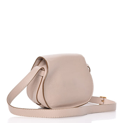 Chloe Calfskin Mini Marcie Round Crossbody Bag Abstract White 3 of 10