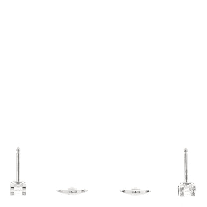 Cartier 18K White Gold Diamond .46ctw C De Cartier Earrings 3 of 5