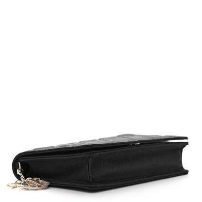 Christian Dior Satin Cannage Lady Dior Clutch Black 5 of 11
