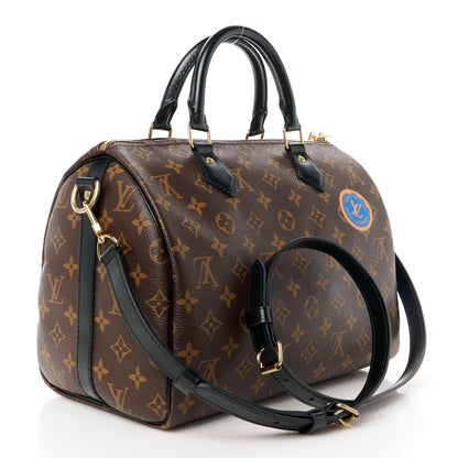 Louis Vuitton Monogram My World Tour Speedy Bandouliere 30 Black 3 of 13