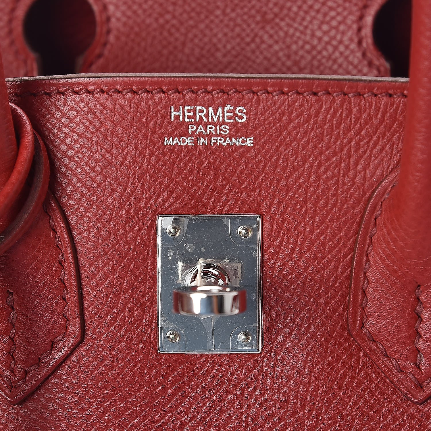 Hermes Epsom Birkin 25 Rouge Garance 6 of 10