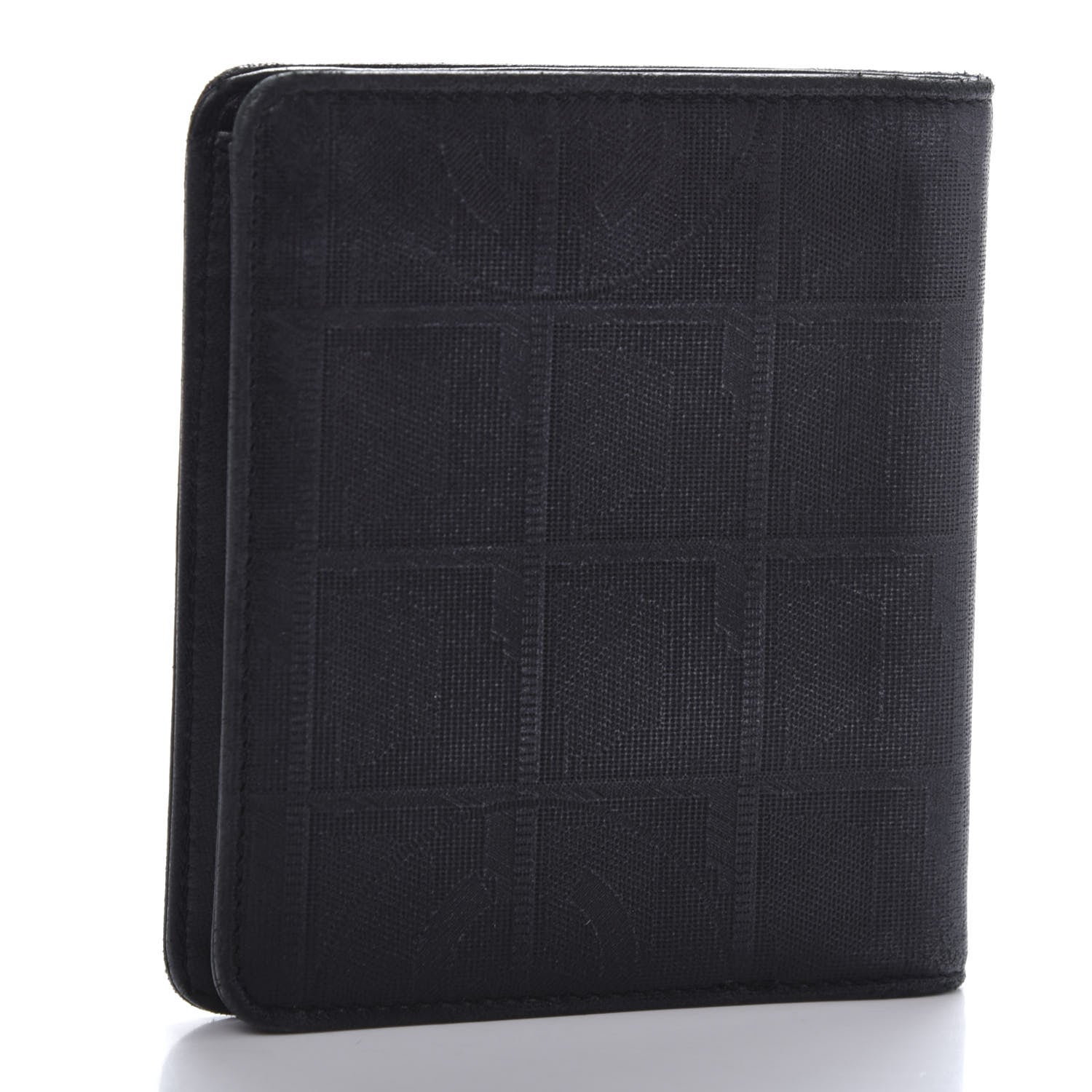 Chanel Embossed Lambskin Travel Bi-Fold Wallet Black 4 of 12