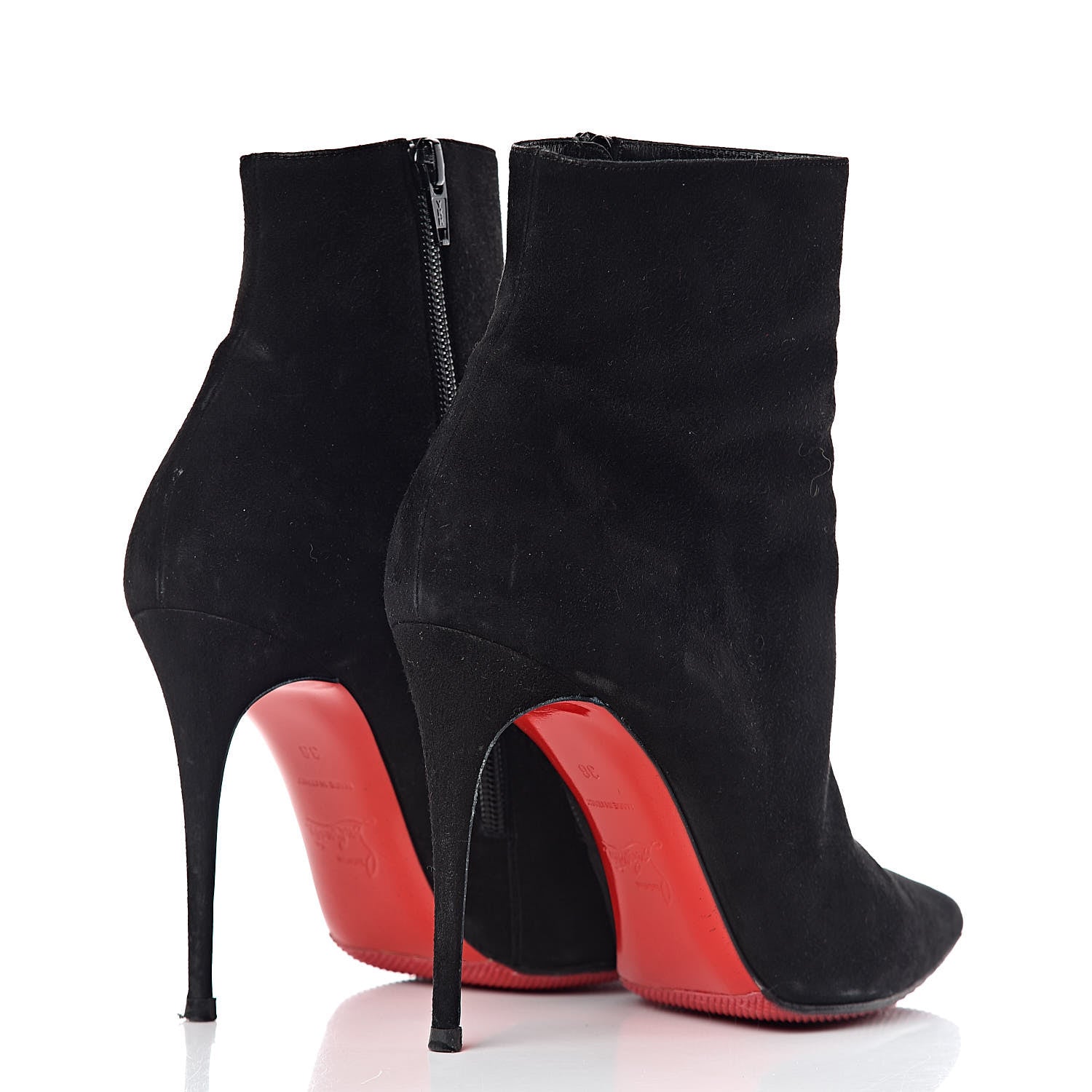Christian Louboutin Suede So Kate Booty 100 Ankle Boots 38 Black 4 of 11