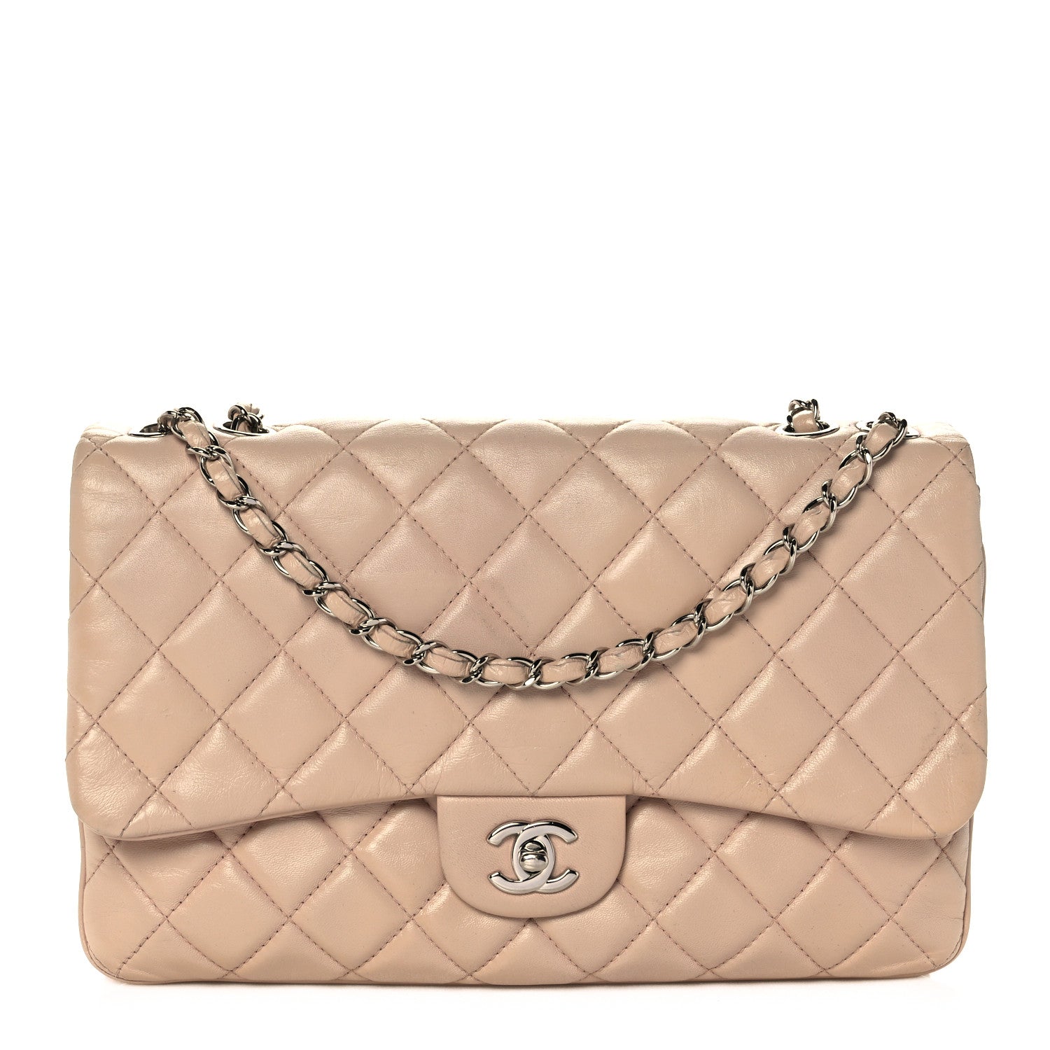 Chanel Lambskin Quilted 3 Jumbo Flap Light Pink 1 of 12
