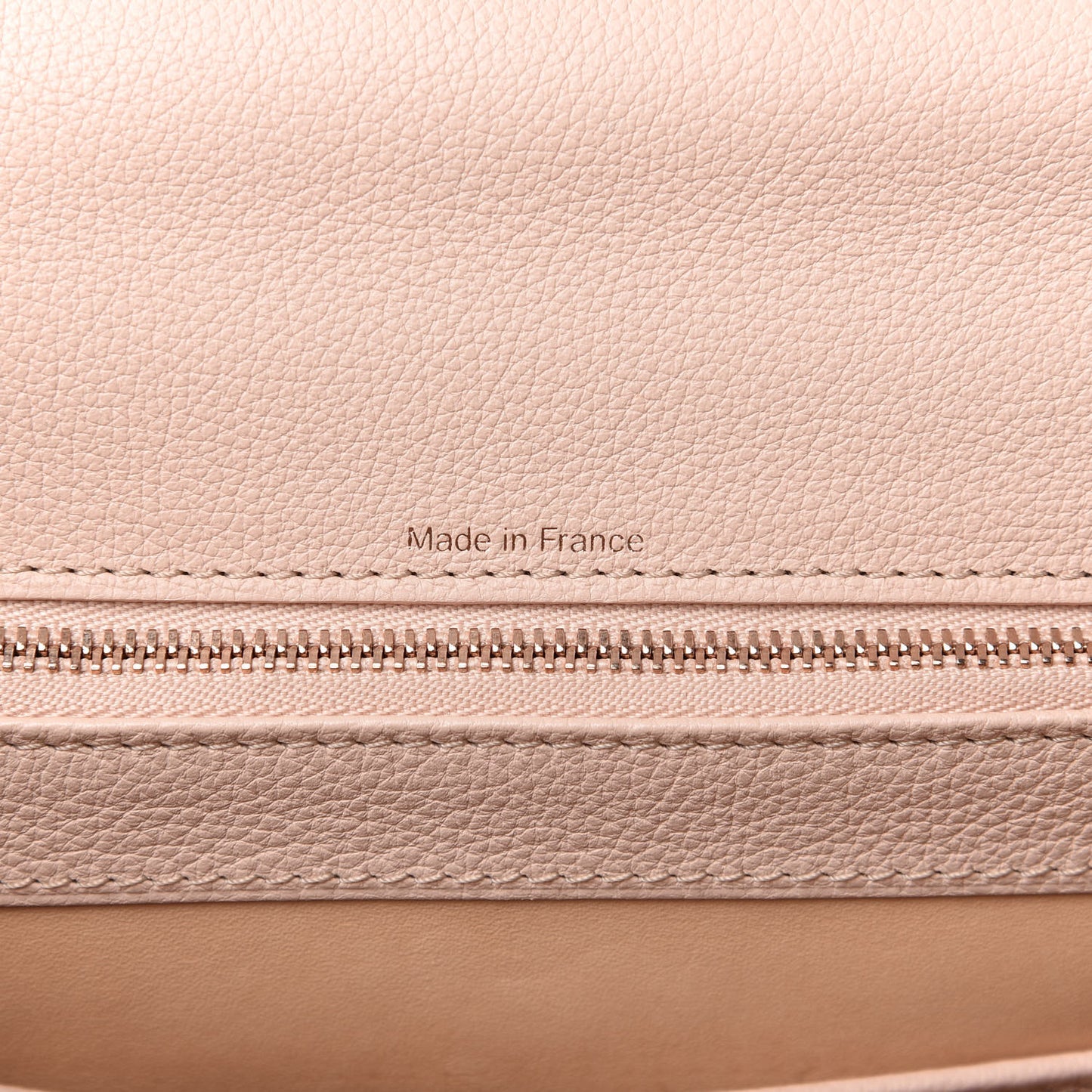 Grained Calfskin MM Brillant Satchel Nude