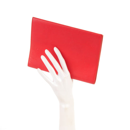 Louis Vuitton Calfskin Notebook Cover MM Rouge Orange 2 of 7