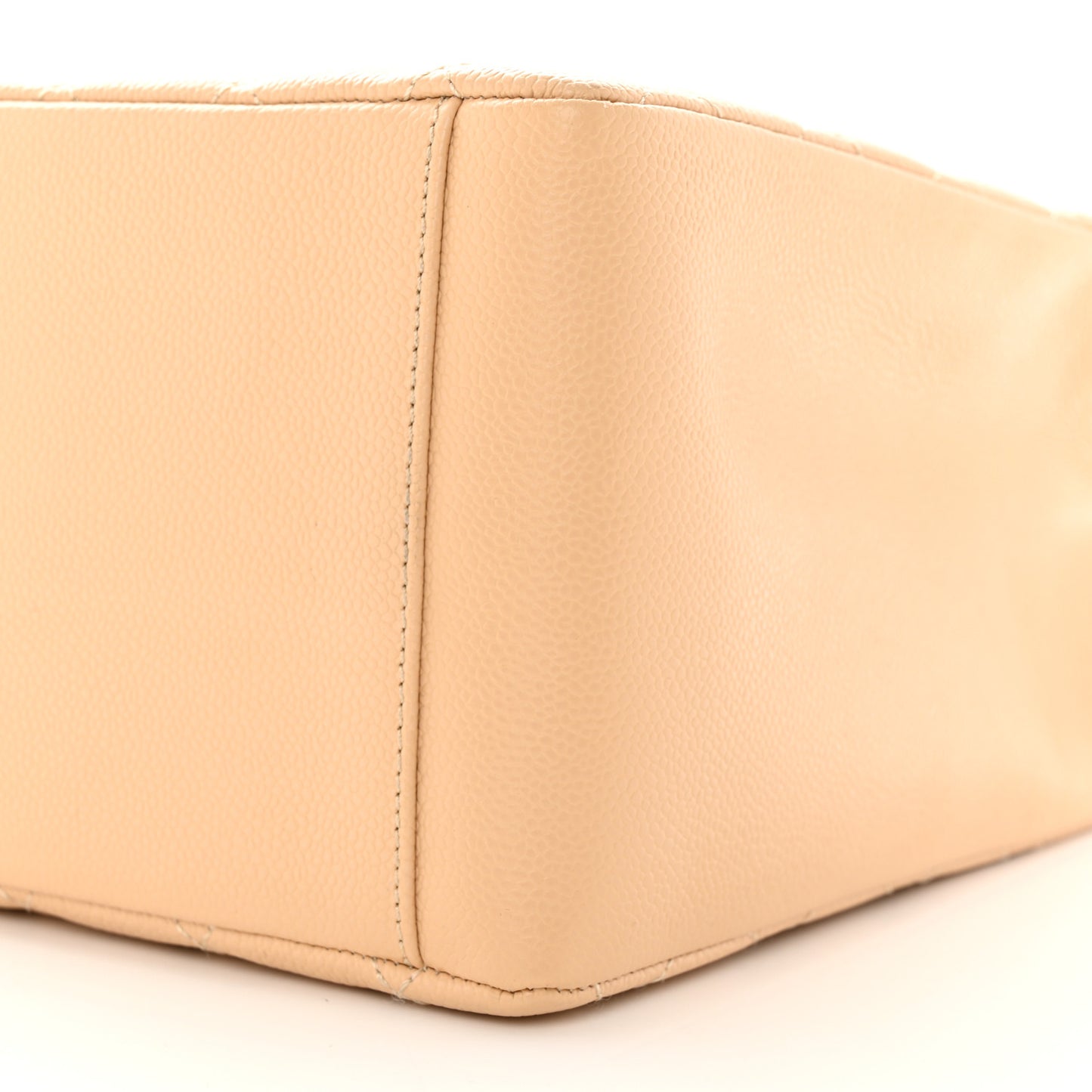 Caviar Quilted Grand Shopping Tote GST Beige