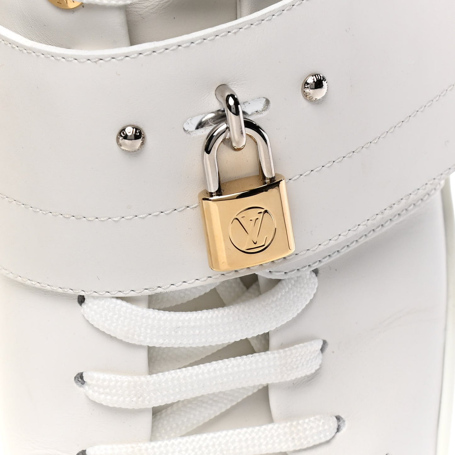 Calfskin Front Row Sneaker 38.5 White