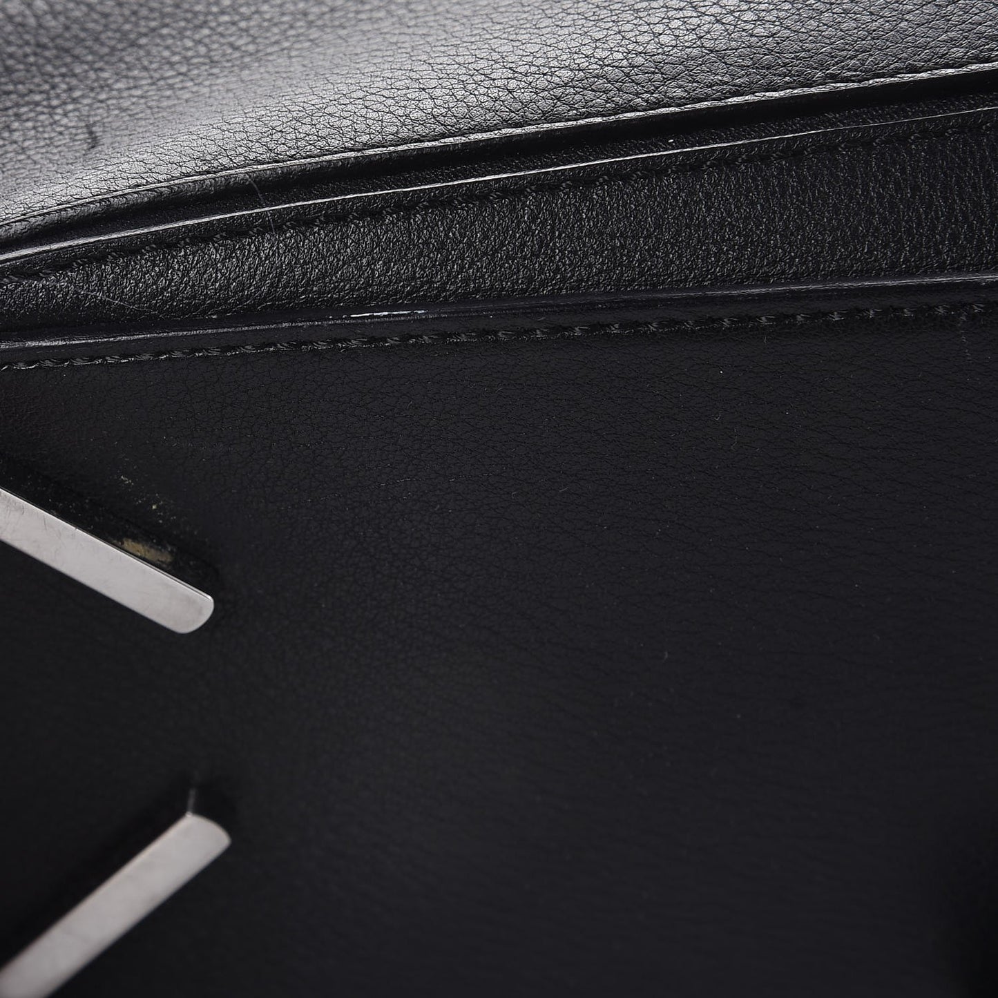 Calfskin Small Puzzle Bag Black