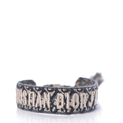 Christian Dior Woven Cotton J'Adior Friendship Bracelet Set Navy 3 of 6