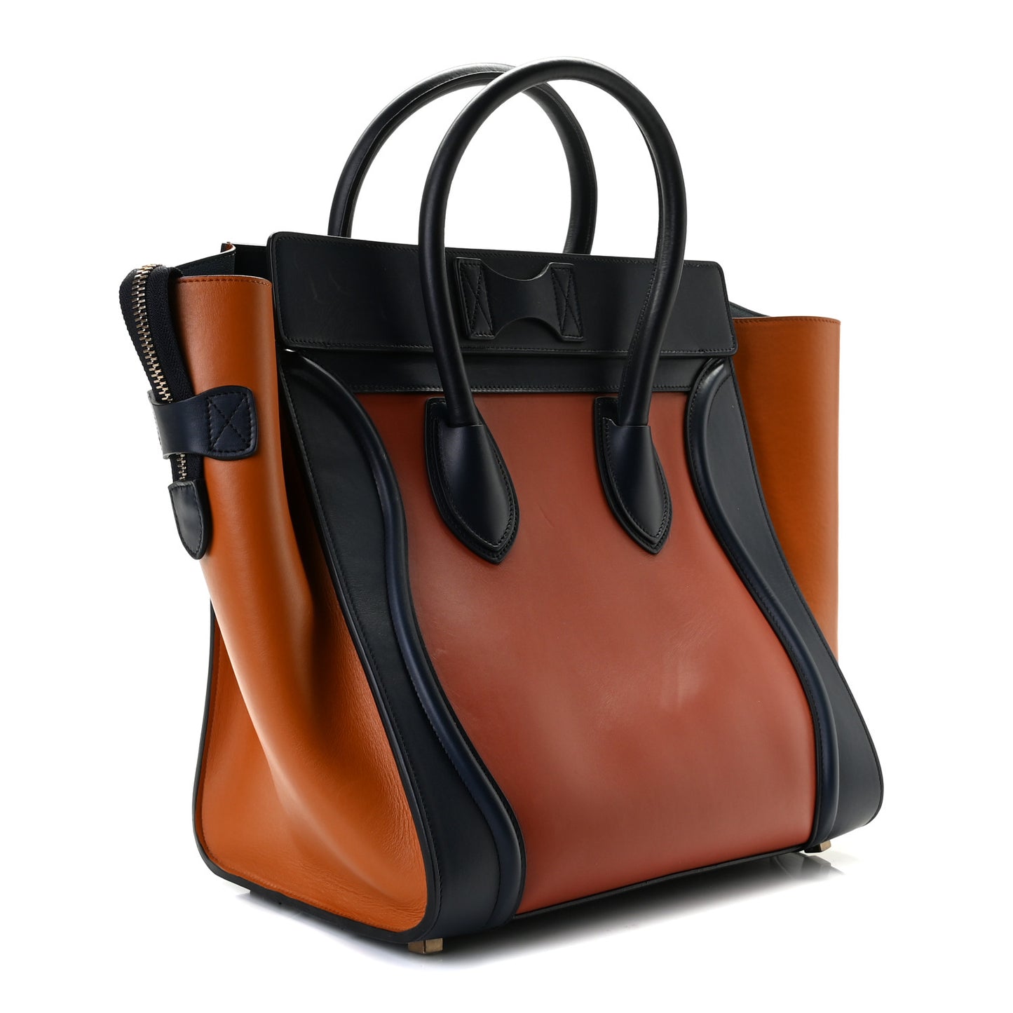 Smooth Calfskin Mini Tri-Color Luggage Brick