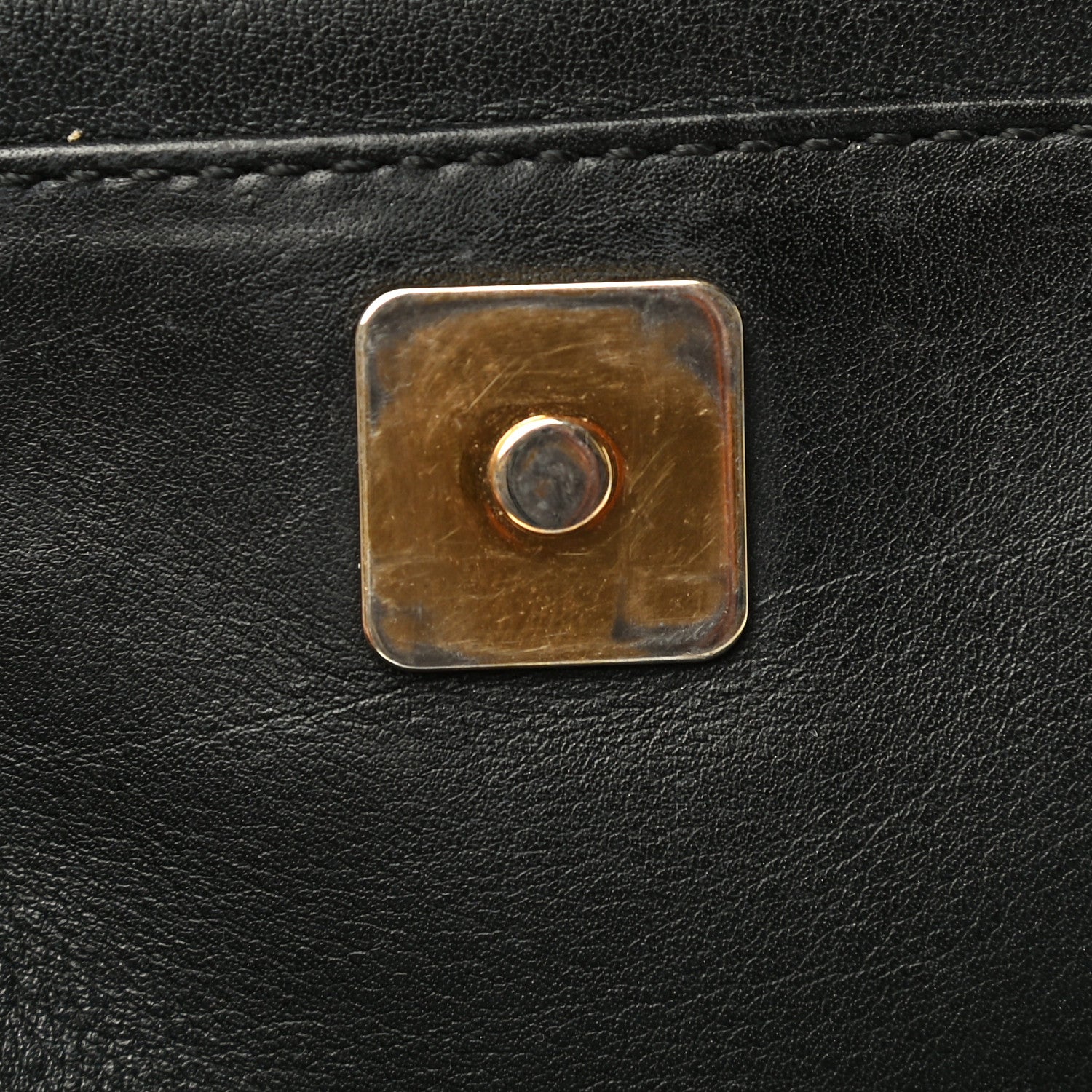 Fendi Vitello Flamingo Enamel Fendista Pouchette Crossbody Black 11 of 22