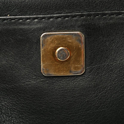 Fendi Vitello Flamingo Enamel Fendista Pouchette Crossbody Black 11 of 22