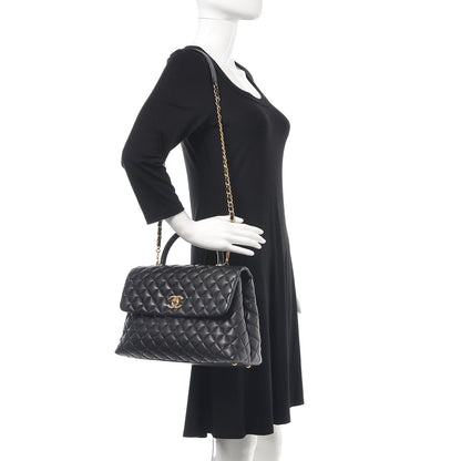 Chanel Caviar Quilted Medium Coco Handle Flap Black 3 of 9