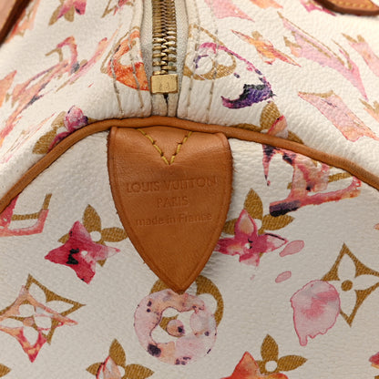 Louis Vuitton Watercolor Aquarelle Speedy 35 White 6 of 9