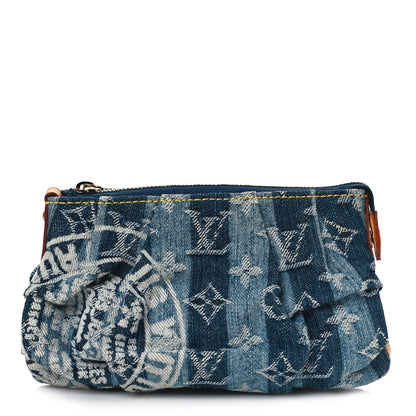 Louis Vuitton Denim Raye Trousse Cosmetic Pouch 1 of 8