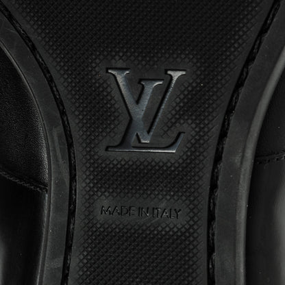 Louis Vuitton Lambskin Derby Lace Up Shoes 8 Black 7 of 8