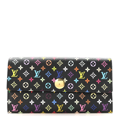 Louis Vuitton Monogram Multicolor Sarah Wallet Black 1 of 7