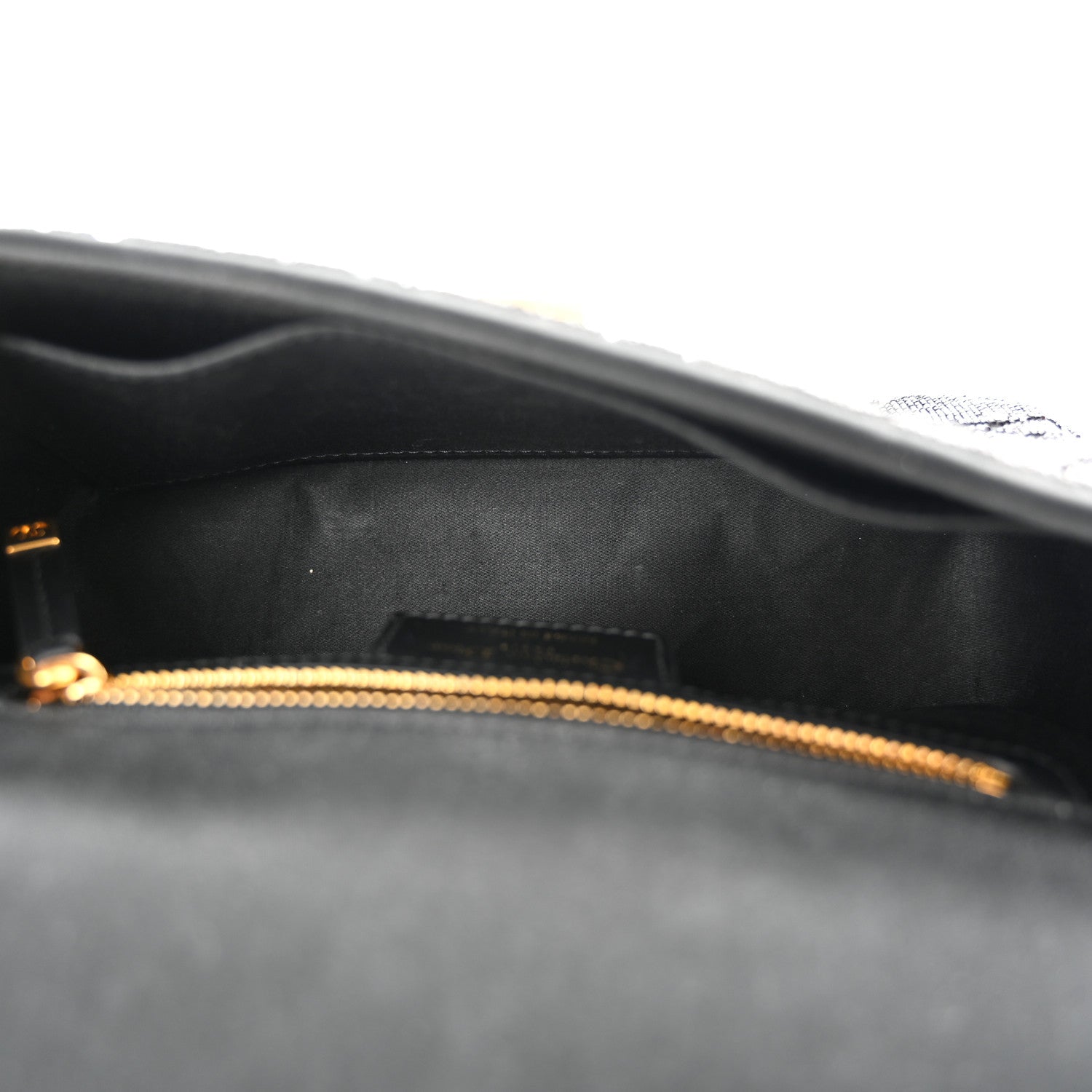 Christian Dior Calfskin Beaded Small Caro Bag Black 5 of 10