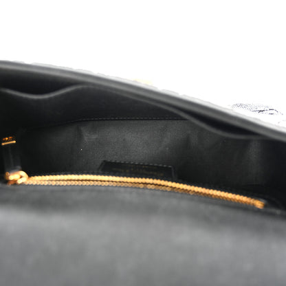 Christian Dior Calfskin Beaded Small Caro Bag Black 5 of 10