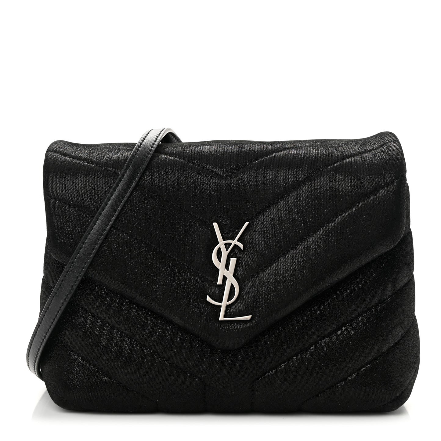 Y Quilted Monogram Toy Loulou Chain Satchel Black