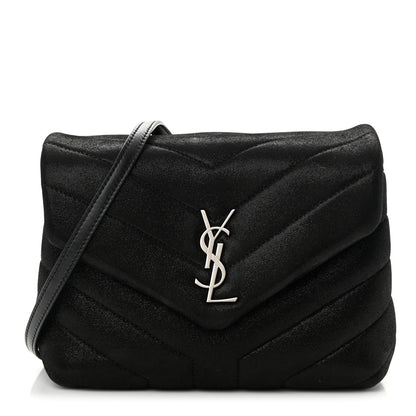 Saint Laurent Y Quilted Monogram Toy Loulou Chain Satchel Black 1 of 10