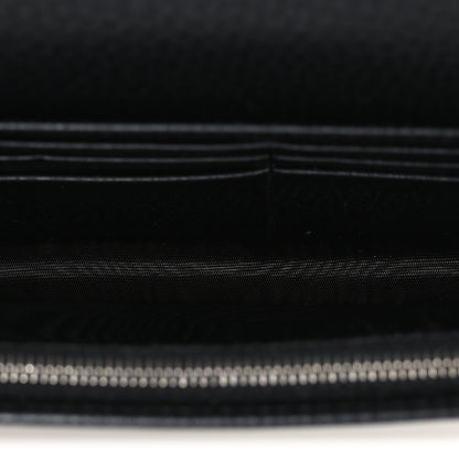 Gucci Dollar Calfskin Enamel Monochrome Mini GG Marmont Chain Wallet Black 5 of 10