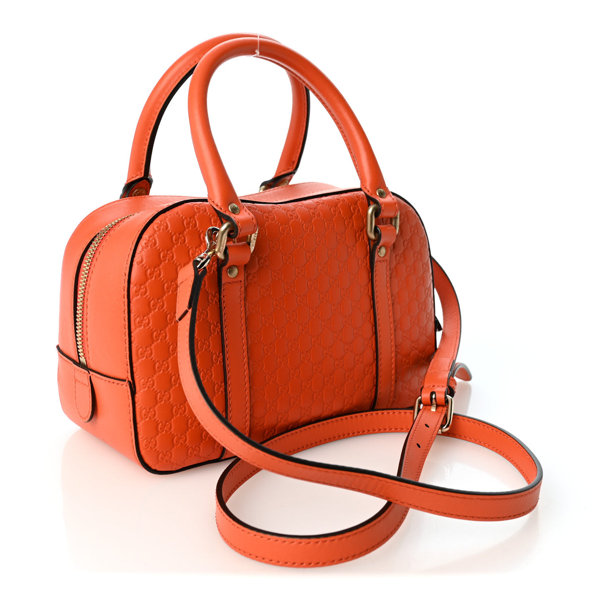Gucci Soft Microguccissima Small Crossbody Bag Sun Orange 3 of 10