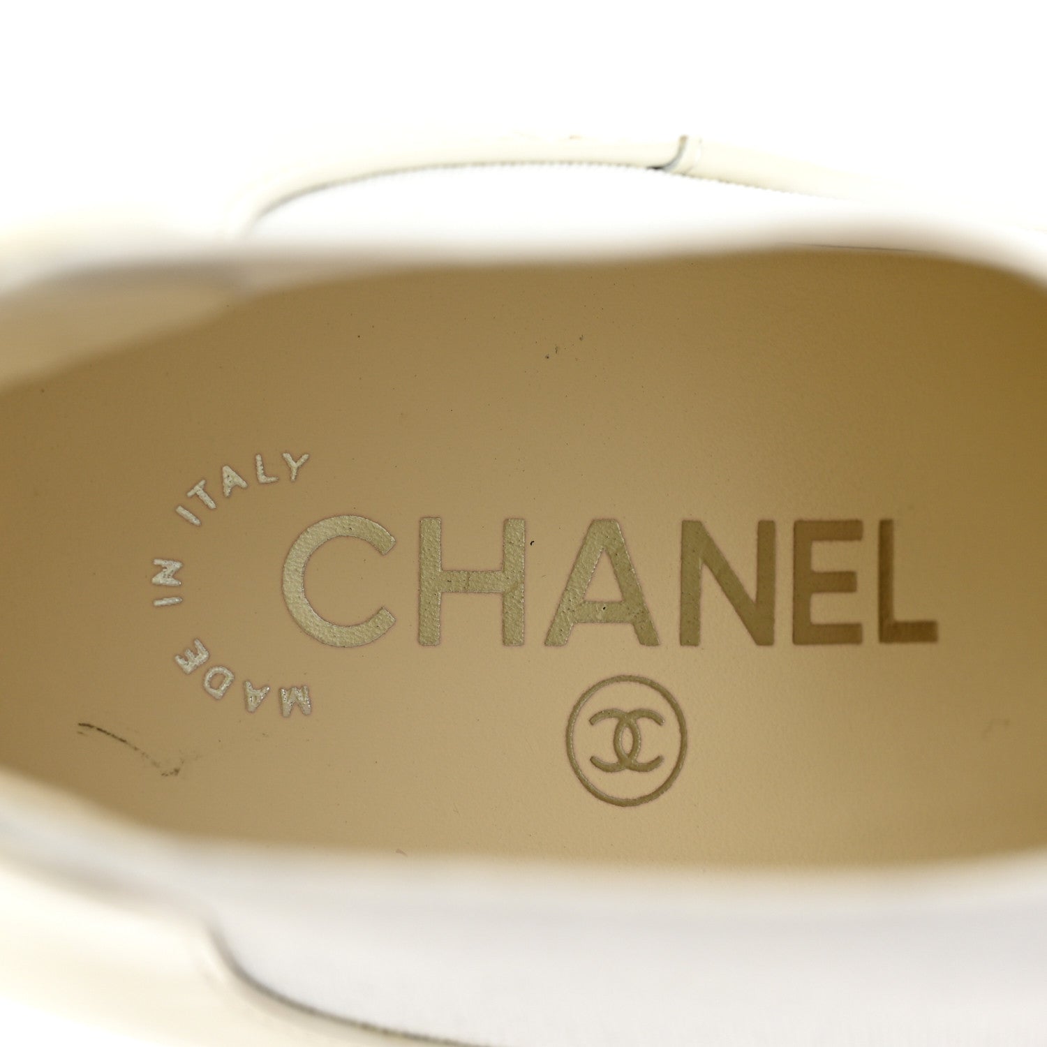Chanel Lambskin Patent Cap Toe Ankle Boots 38.5 White 9 of 9