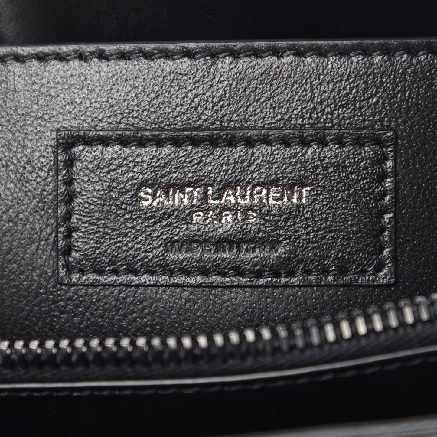Calfskin Y Quilted Monogram Small Loulou Chain Satchel Black