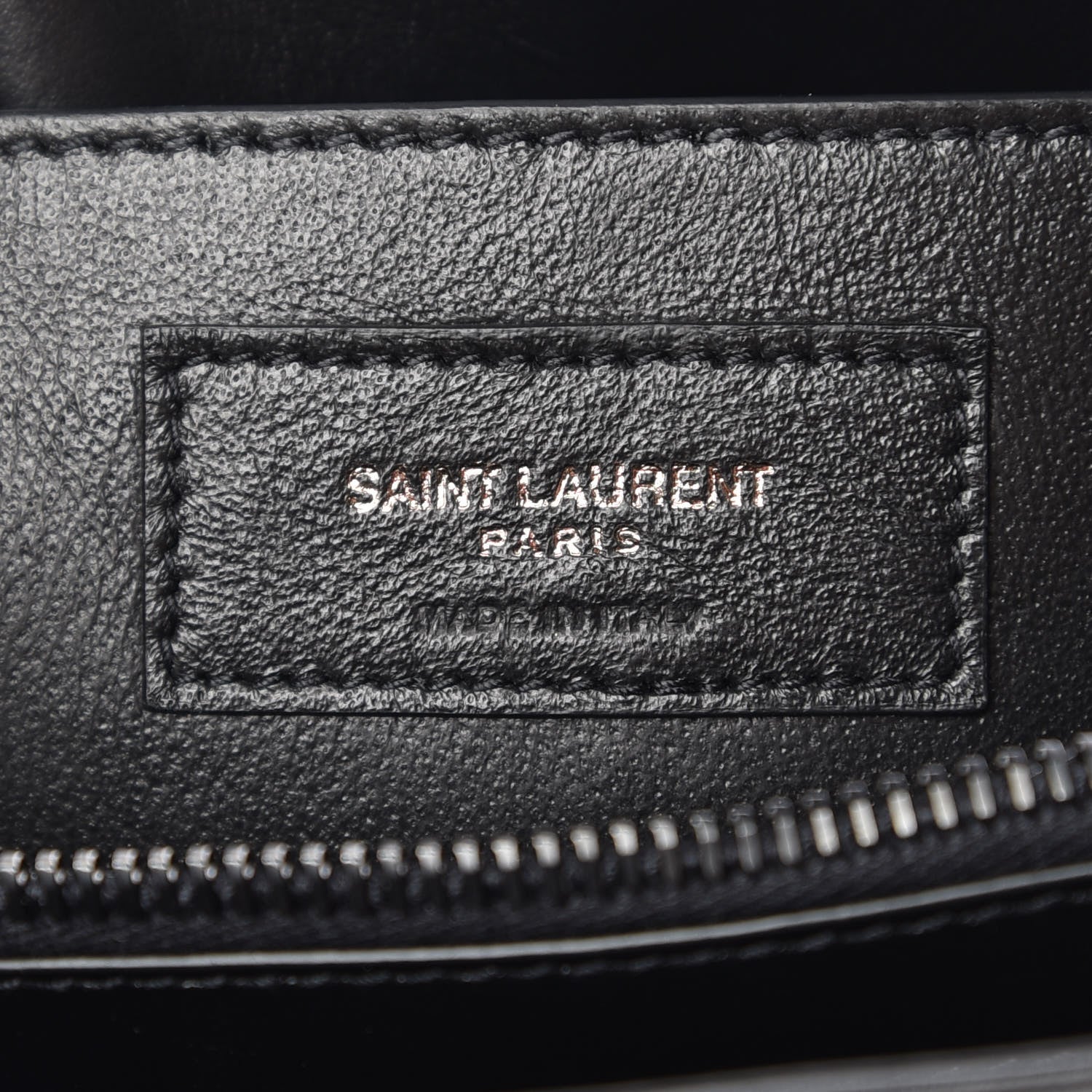 Saint Laurent Calfskin Y Quilted Monogram Small Loulou Chain Satchel Black 7 of 10