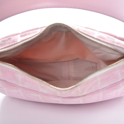 Chanel Nylon Travel Ligne Hobo Pink 5 of 10