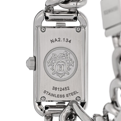 Hermes Stainless Steel Diamond Bezel 17mm Nantucket Quartz Watch 4 of 5