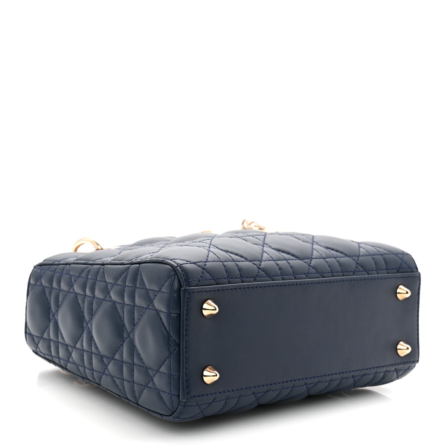 Christian Dior Lambskin Cannage Small My ABCDior Lady Dior Blue 6 of 21