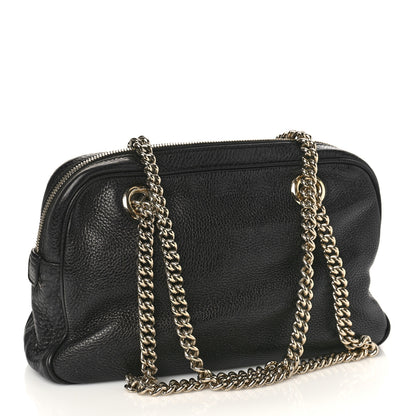 Gucci Pebbled Calfskin Small Soho Bowler Black 3 of 11