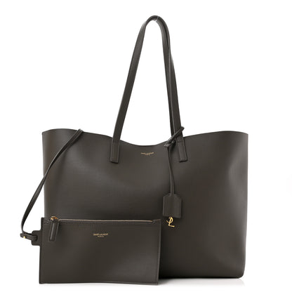 Saint Laurent Calfskin Large Shopping Tote Pebble 1 of 11