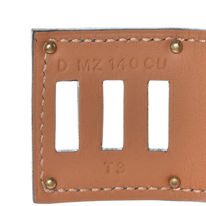 Hermes Swift Kelly Dog Bracelet T3 Bleu Agate 5 of 6