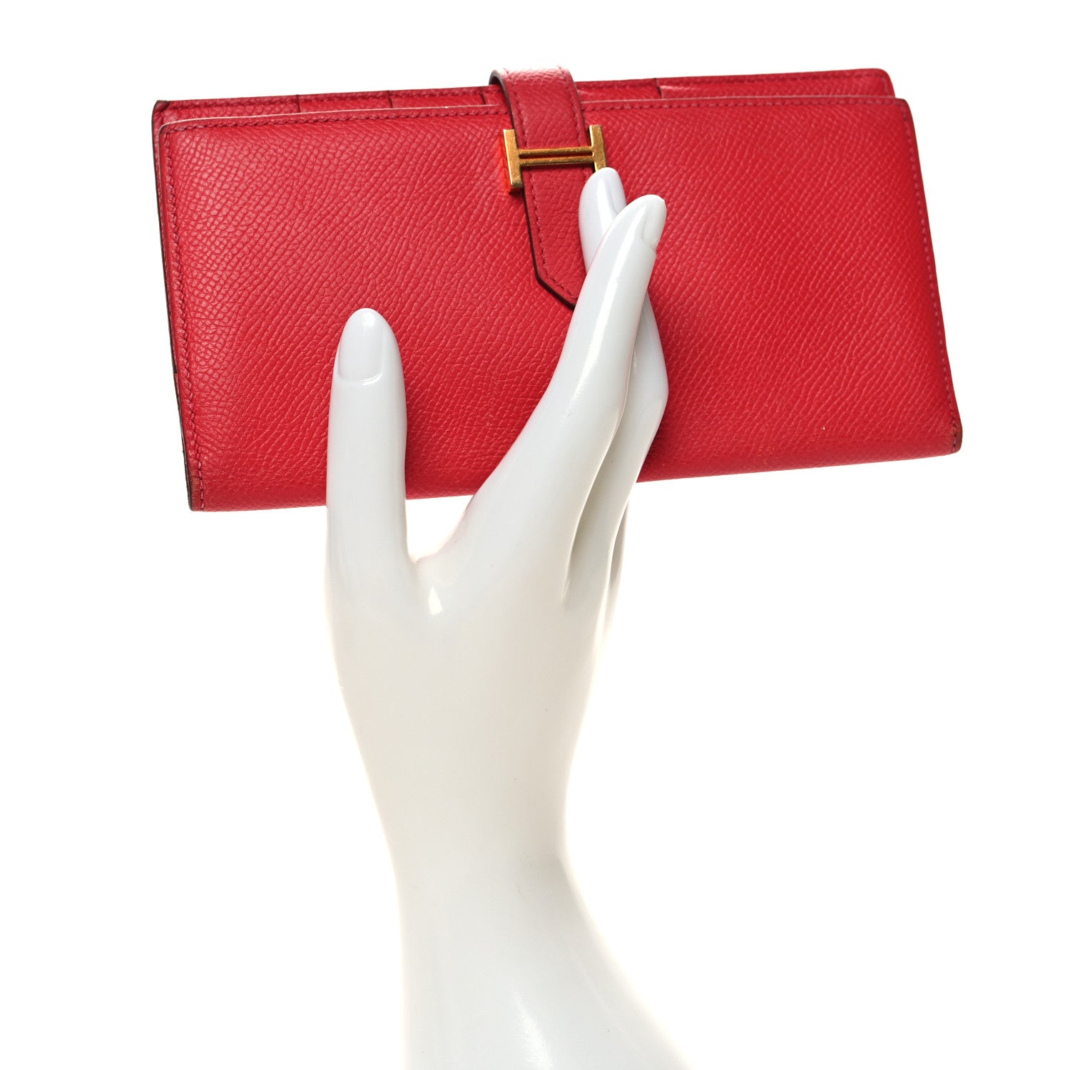 Hermes Epsom Bearn Gusset Wallet Rose Jaipur 2 of 10