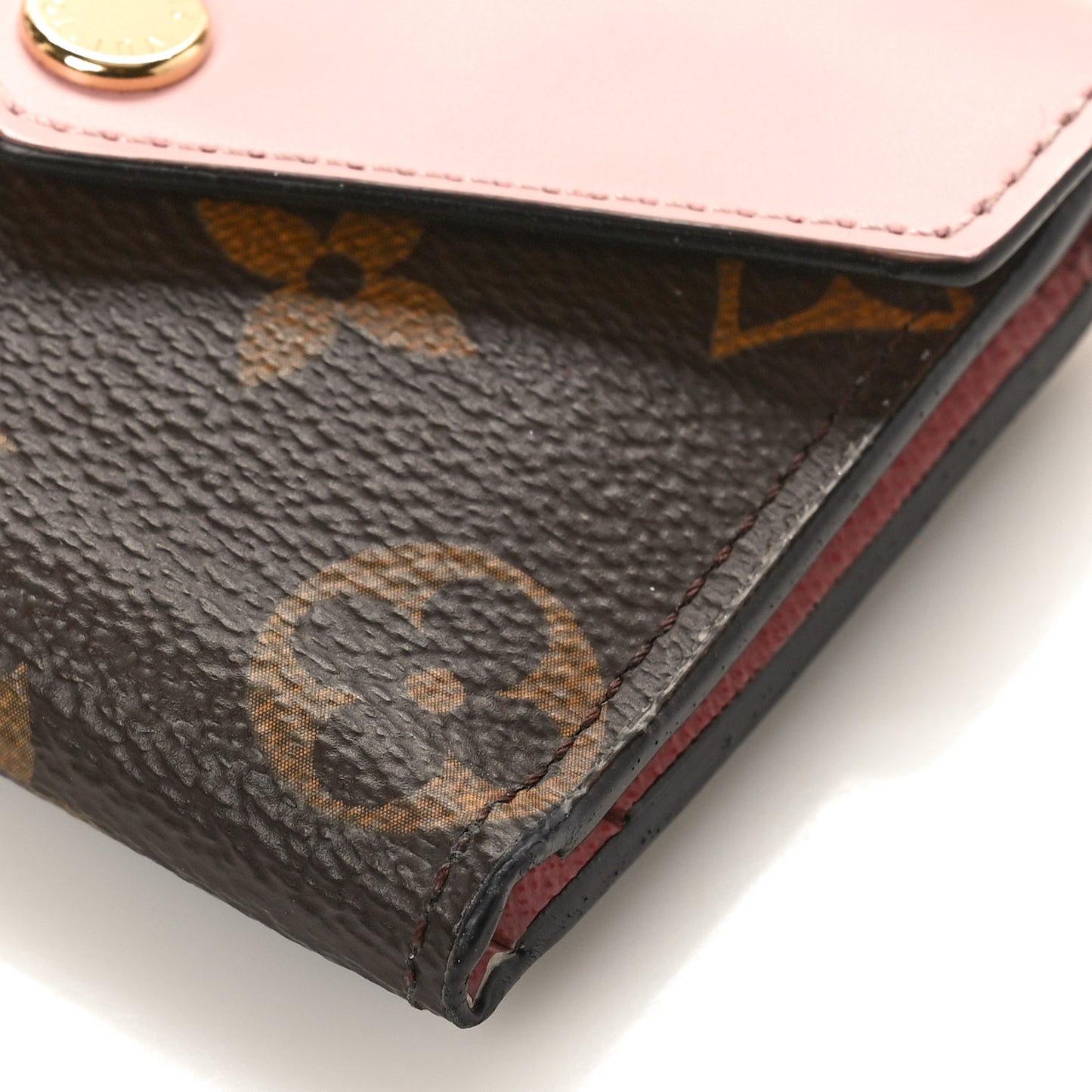 LOUIS VUITTON Monogram Zoe Wallet Rose Ballerine