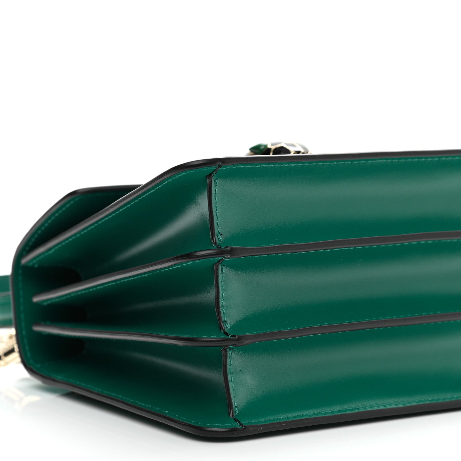 Bulgari Calfskin Serpenti Forever Top Handle Emerald Green 8 of 10