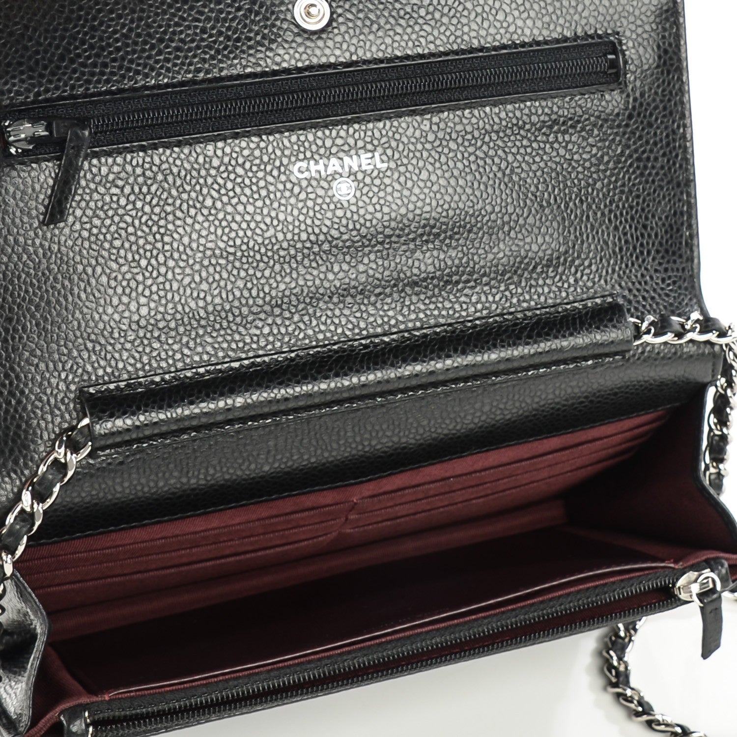 Chanel Caviar Quilted Wallet On Chain WOC Black 6 of 9
