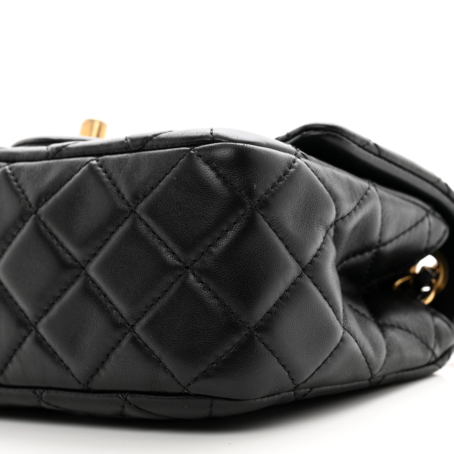 Chanel Lambskin Quilted Mini Pearl Crush Flap Black 10 of 11